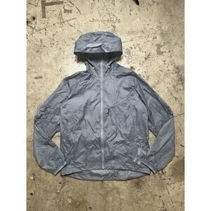 2009 NIKE ACG Storm Fit Gray Nylon Windrunner Jacket‎ Purple Contrast Ripstop M